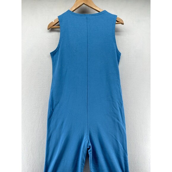 Smash & Tess Louisa Romper Jumpsuit Size S Parisian Blue Front Pockets Buttons - Picture 9 of 16